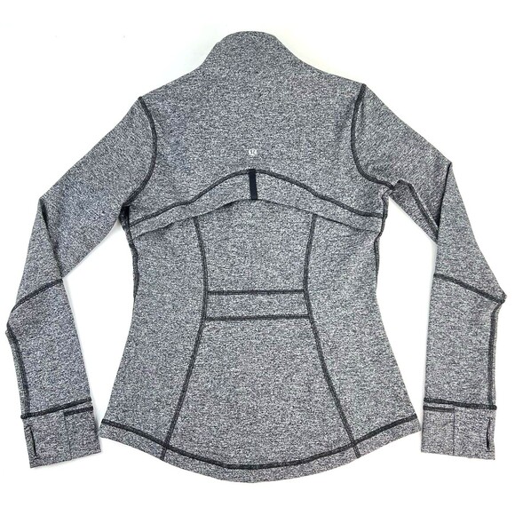 Lululemon Define Jacket Heathered Black Womens 8 Activewear Full Zip 1st Release - Picture 6 of 9